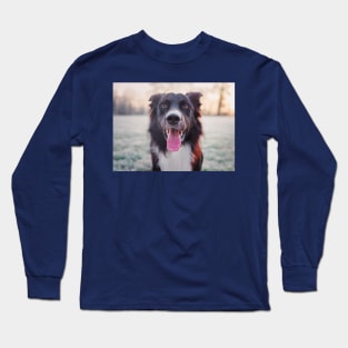 Overjoyed border collie Long Sleeve T-Shirt